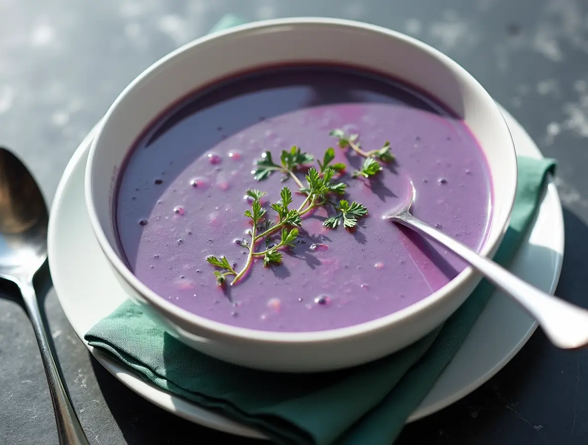 Soupe aux choux rouges