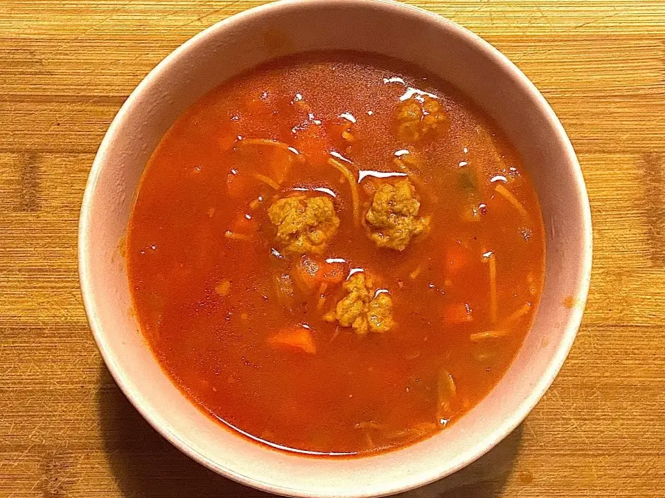 Soupe tomate vermicelle